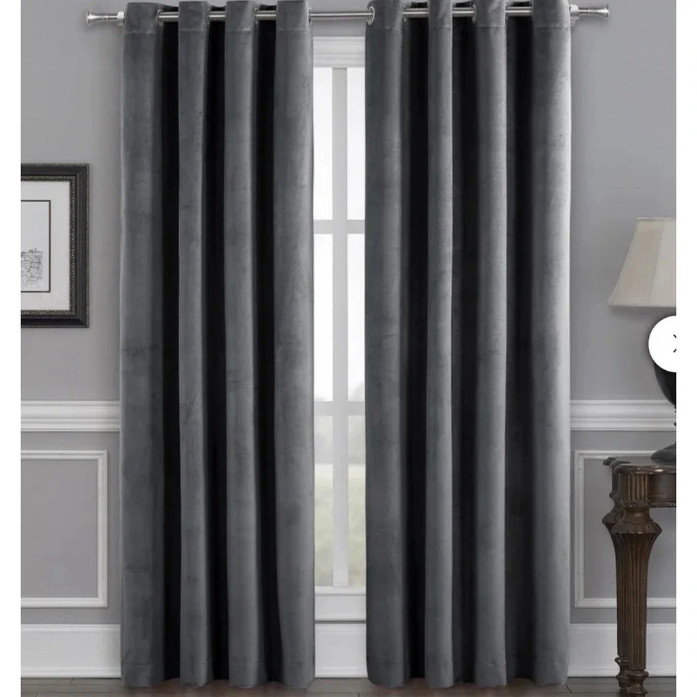 Silk Home Velvet Total Blackout Curtains Insulated 52